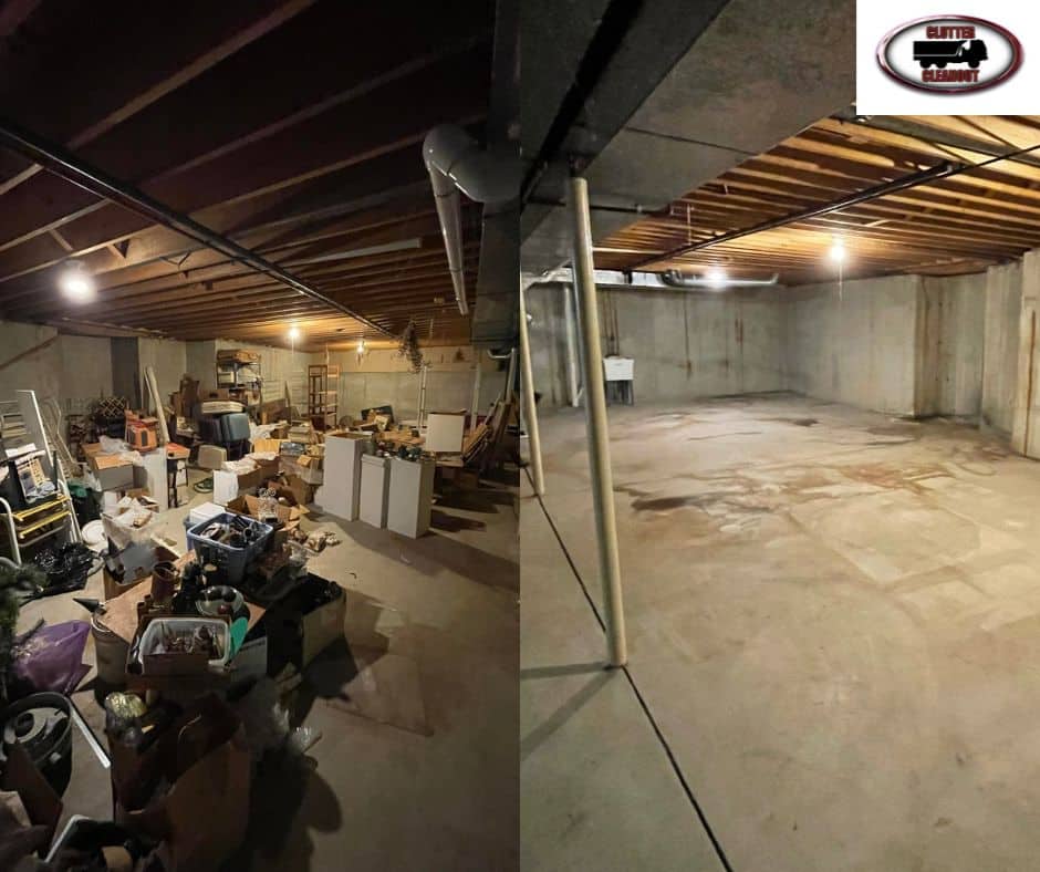 before-after-basement-cleanout comprehensive cleanout solutions for homes, estates, offices